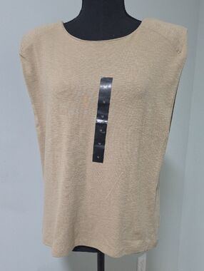 New Banana Republic Light Tan Knit Sleeveless Tank